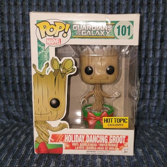 Funko Pop! Marvel Guardians of the Galaxy Holiday Dancing Groot Bobble-Head #101 - Picture 1 of 7